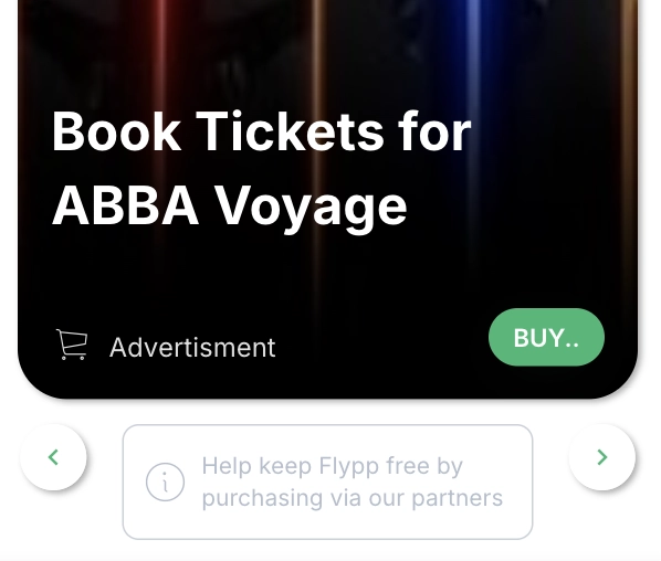 Events example advert - ABBA